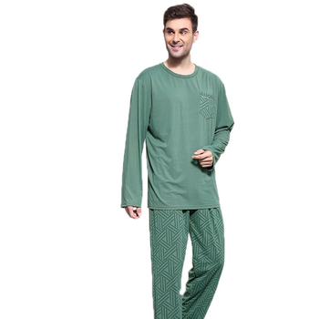 [Αποκλειστικά σε διασυνοριακό επίπεδο] Νέες ανδρικές πιτζάμες με μακριά μανίκια για την άνοιξη και το φθινόπωρο του 2025, με στρογγυλή λαιμόκοψη, για μεγάλα μεγέθη, απομίμηση βαμβακιού, γάλακτος, μετάξι, ρούχα για το σπίτι
