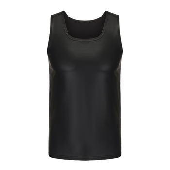 Φθινόπωρο 2024 νέο απλό γιλέκο με ανοιχτό γιακά και στενό στήθος, γυαλιστερό ανοιχτό ώμο, ανδρικό χονδρικής