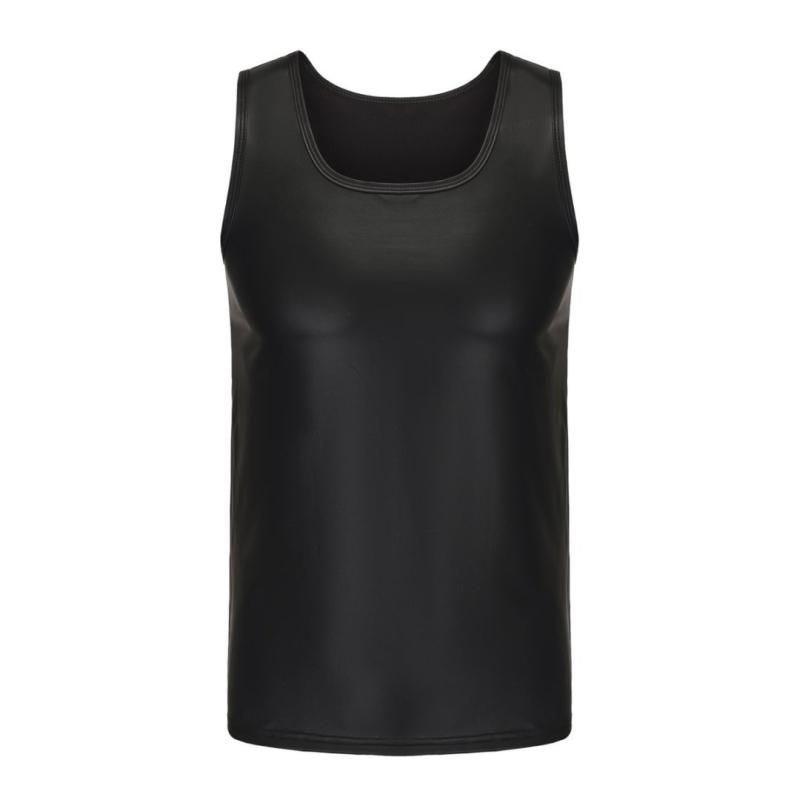 Jesen 2024., nova jednostavna muška jakna s U-ovratnikom, otvorenim prsima, uskom figurom, sjajnim otvorenim ramenima i malim prslukom, veleprodaja