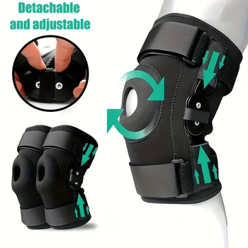 Chrániče kolien z oceľových platní CrossBorder, dvojité popruhy na horolezectvo, tlakové oceľové chrániče kolien, tlmiace nárazy, pántová podpora, proti vyvrtnutiu.