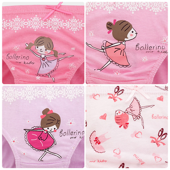 Korėjietiško stiliaus medvilninės naujos vaikiškos kelnaitės mergaitėms, pradinės mokyklos mokinėms, penkios dėžutėse su animacinių filmukų motyvais, mielos mergaitiškos kelnaitės.