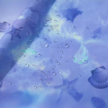 Ženska dječja svijetloljubičasta gradijentna jakna za vanjsku upotrebu s printom za srednji i veliki uzrast, topla vodootporna jakna s flis podstavom i printom bez kape