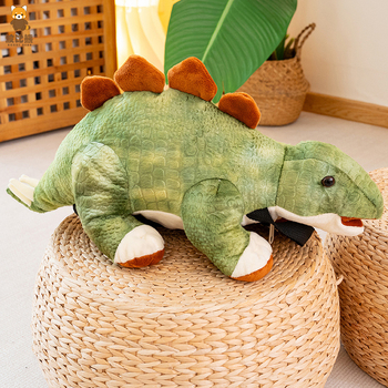 Bobby karu pehme Moe loominguline stegosauruse seljakott jura ajastu plush suur dinosaurus nukk seljakott piiriülene haarav nukk