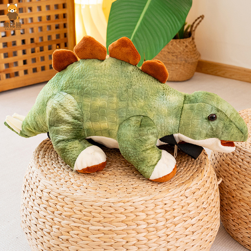 Bobby karu pehme Moe loominguline stegosauruse seljakott jura ajastu plush suur dinosaurus nukk seljakott piiriülene haarav nukk