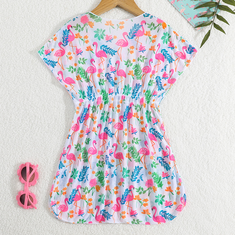 2025. dječji kupaći kostim u europskom i američkom stilu, ženski prekogranični Amazon novi kombinezoni za djevojčice, mali i srednji dječji kupaći kostim s printanom navlakom