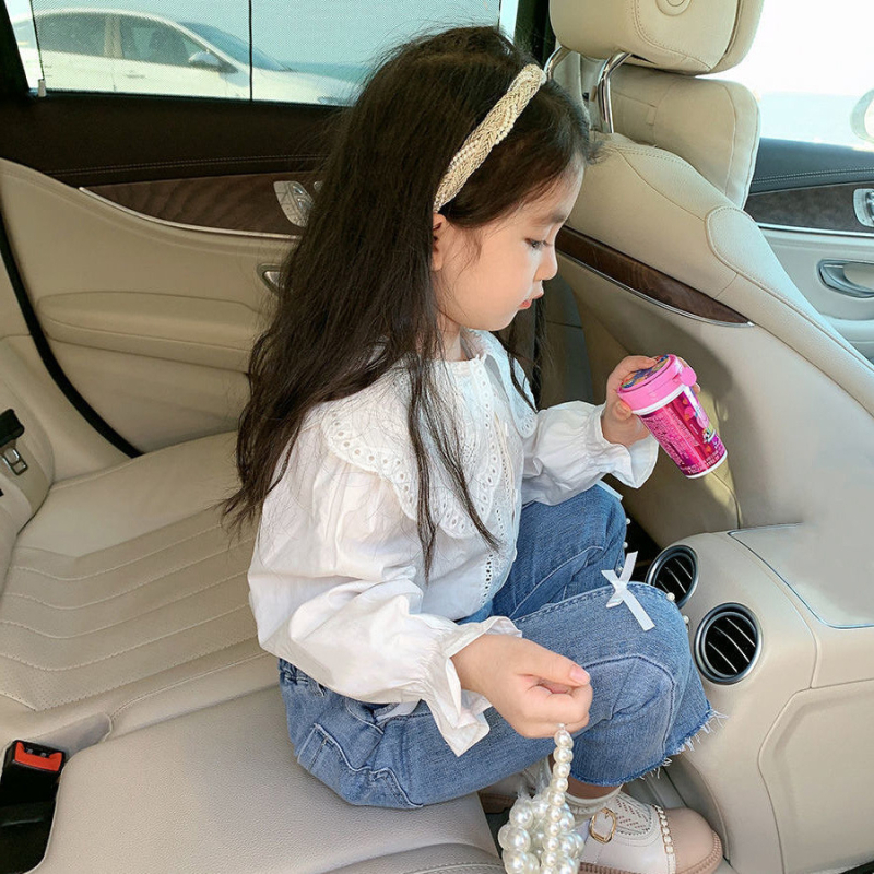 Väga kalateemaline tüdrukute särk kevadiselt uuele beebitüdrukule nukukraega ühevärviline pikkade varrukatega särk RQ189