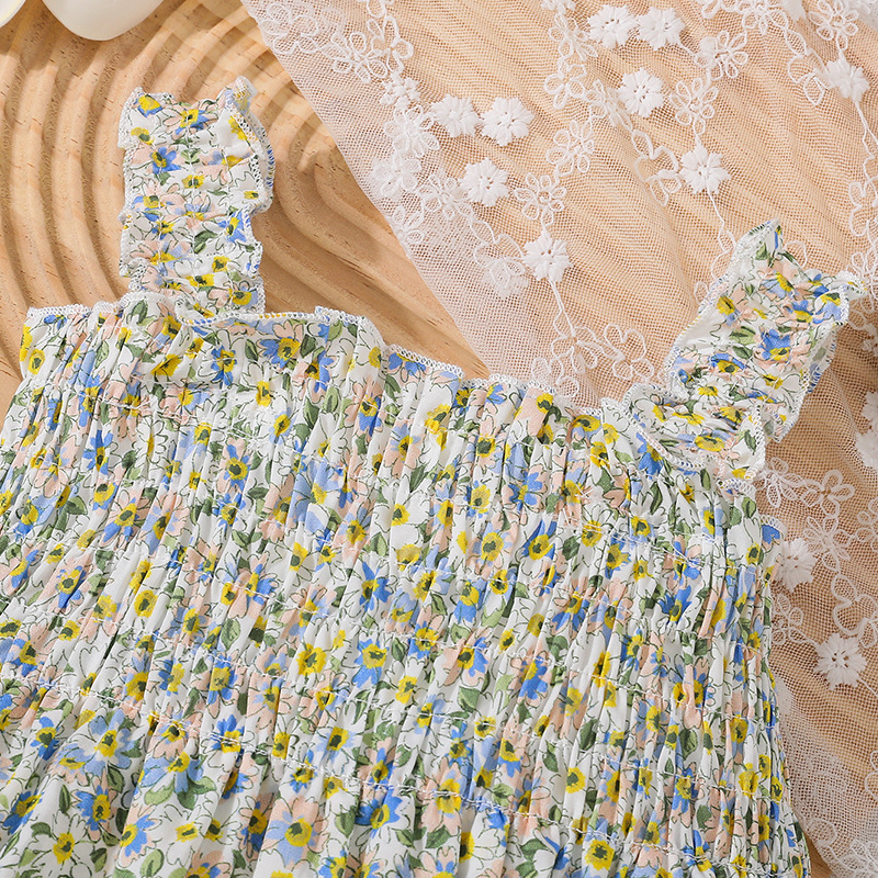 Piiriülene 2025. aasta beebitüdruku õlakott, Korea stiilis moodne haaremikott, pastoraalse stiiliga beebi suvine õhuke roomamiskott