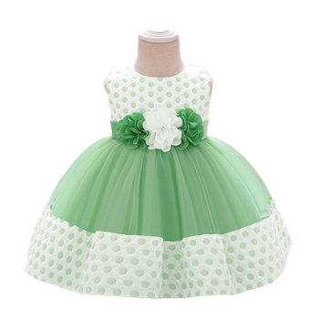 Φόρεμα ενός έτους για κορίτσια, πράσινο φόρεμα τούτου, φόρεμα πριγκίπισσας, ευρωπαϊκό και αμερικανικό φόρεμα για πιάνο, καλοκαιρινό παιδικό φόρεμα
