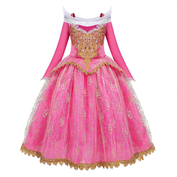 Haljina princeze Eolus za djevojčice Haljina Trnoružice Haljina princeze Uspavana ljepotica Crtana haljina s dugim rukavima Haljina za Noć vještica Božić Novi stil