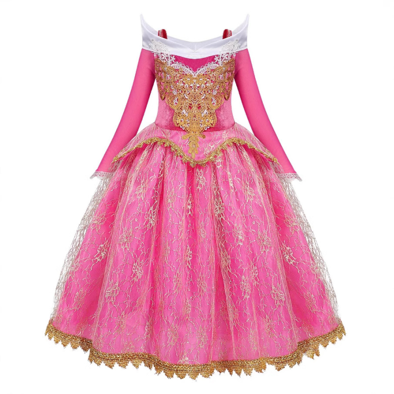 Haljina princeze Eolus za djevojčice Haljina Trnoružice Haljina princeze Uspavana ljepotica Crtana haljina s dugim rukavima Haljina za Noć vještica Božić Novi stil