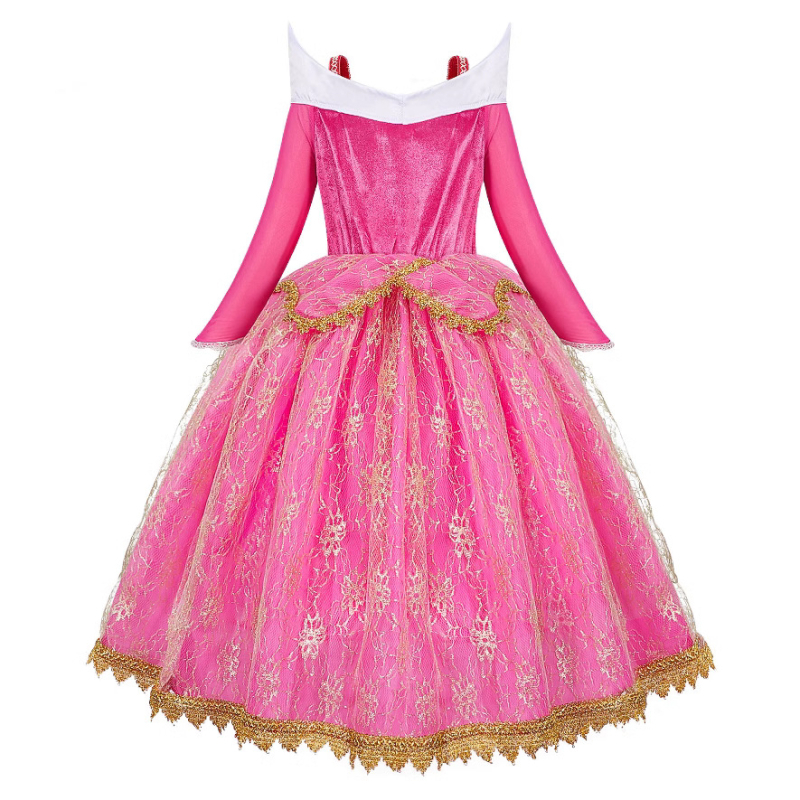 Haljina princeze Eolus za djevojčice Haljina Trnoružice Haljina princeze Uspavana ljepotica Crtana haljina s dugim rukavima Haljina za Noć vještica Božić Novi stil