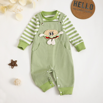 Σετ παντελονιών δύο τεμαχίων Crossborder Explosions για αγόρια και κορίτσια με μάλλινο μπλουζάκι και ζώνη πλάτης