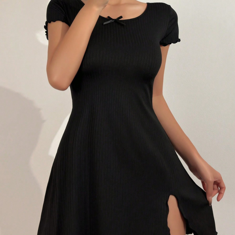 Nauja europietiška ir amerikietiška vienspalvė perpjauta suknelė „Amazon“ / „eBay“ užsienio prekyba seksualūs apatiniai urmu viliojanti seksuali