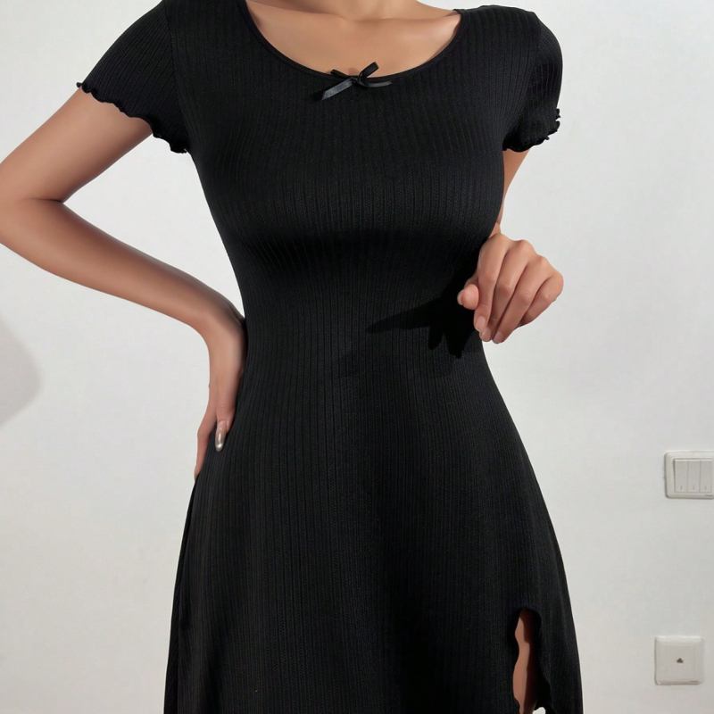 Nauja europietiška ir amerikietiška vienspalvė perpjauta suknelė „Amazon“ / „eBay“ užsienio prekyba seksualūs apatiniai urmu viliojanti seksuali