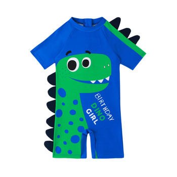 Παιδικό Ολόσωμο Μαγιό για Αγόρια 2025 Νέο Μαγιό Αγοριών με Στερεοφωνικό Φερμουάρ και Στάμπα Δεινοσαύρων Καλοκαίρι