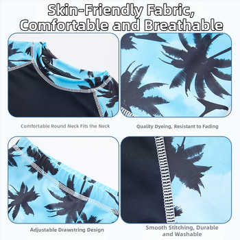 Laste ujumisriided Poiste keskmised ja suured lapsed Split 2025 uued poiste ujumisriided Ujumispüksid Päikesekaitsekreemi ujumisriided kuumaveeallikatele