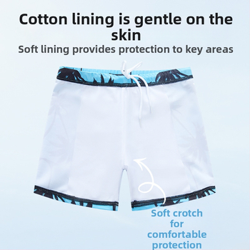 Laste ujumisriided Poiste keskmised ja suured lapsed Split 2025 uued poiste ujumisriided Ujumispüksid Päikesekaitsekreemi ujumisriided kuumaveeallikatele