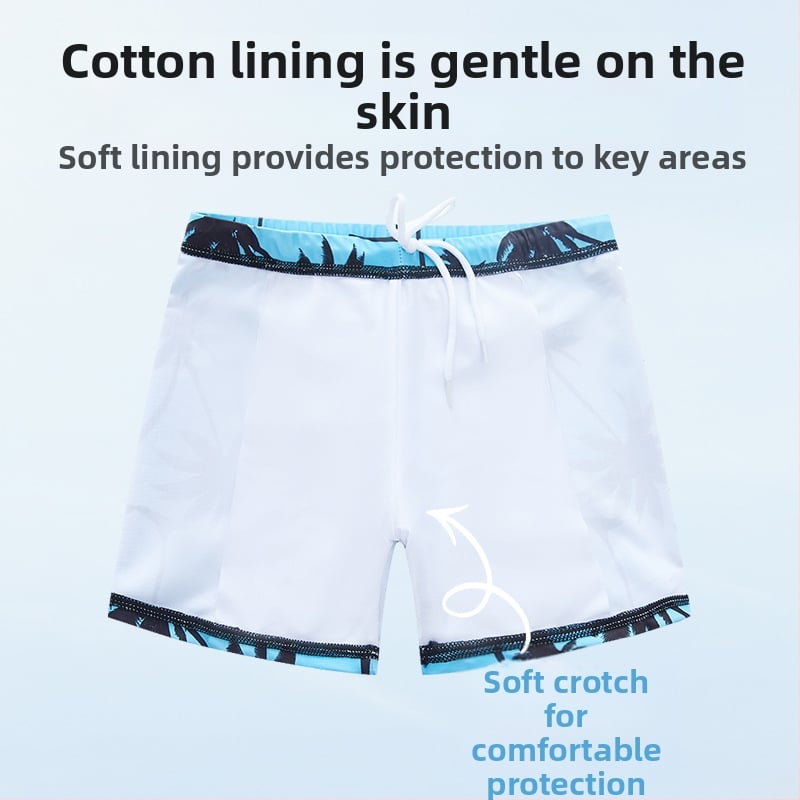 Детски бански костюми за момчета за средни и големи деца, разделени 2025, нови бански костюми за момчета, слънцезащитен костюм за плуване с горещ извор