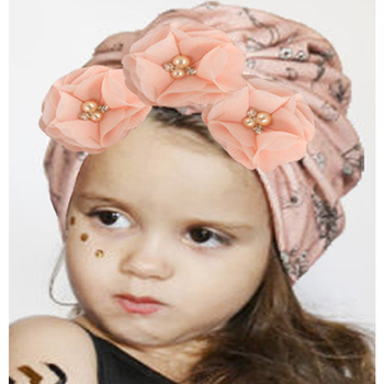 Prekogranična vruća prodaja za novu bebu s cvjetnim bisernim trakom za glavu, slatka elastična kapa, vruća prodaja za bebe, retro stil, vrući stil