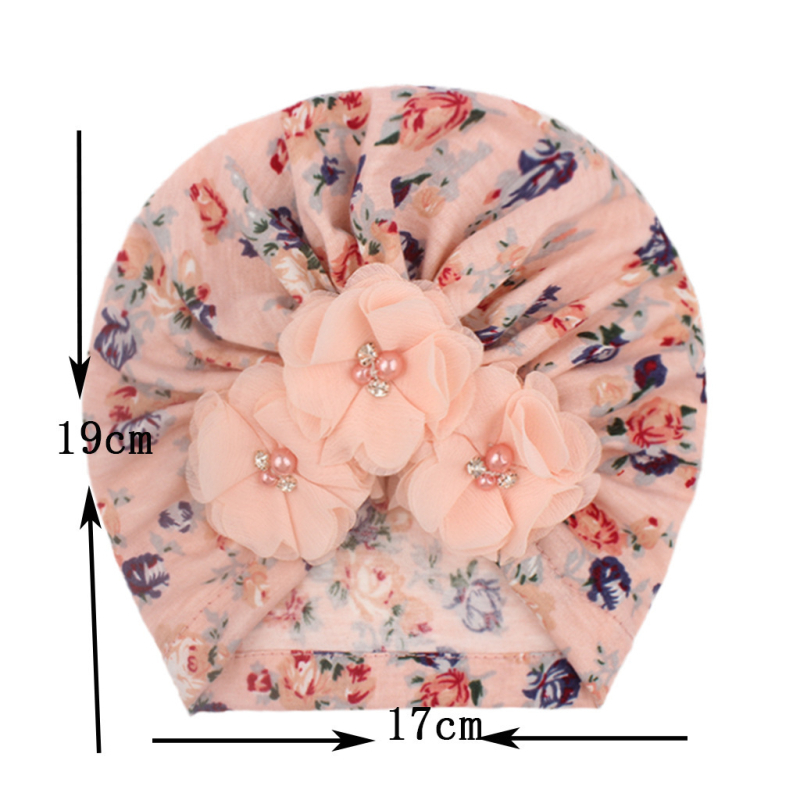 Prekogranična vruća prodaja za novu bebu s cvjetnim bisernim trakom za glavu, slatka elastična kapa, vruća prodaja za bebe, retro stil, vrući stil