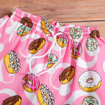 Armsad roosad magustoidud 2024. aasta kuummüük. 3D-digitaalprintimisega meeste hingavad lühikesed püksid, spordirannapüksid.