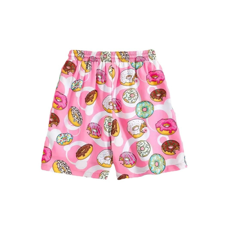 Armsad roosad magustoidud 2024. aasta kuummüük. 3D-digitaalprintimisega meeste hingavad lühikesed püksid, spordirannapüksid.