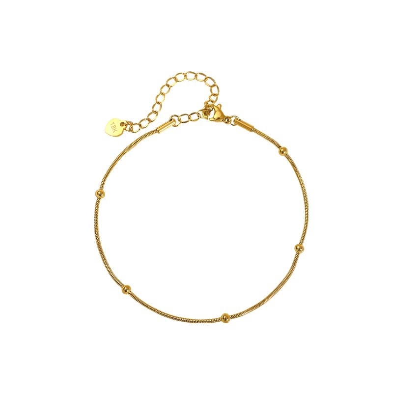 Laimingų karoliukų moteriškas 2023 m. naujas, madingas, seksualus, nišinis, pailgintas čiurnos papuošalas. Aukštos kokybės.