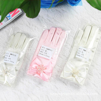 [Μεγάλη Προσφορά] Παιδικά Γάντια Λευκά Γάντια Λουλουδιών για Κορίτσια, Γάντια Έλσα για Κορίτσια με Τόξο Σκηνικής Παράστασης, Πάγος και Χιόνι