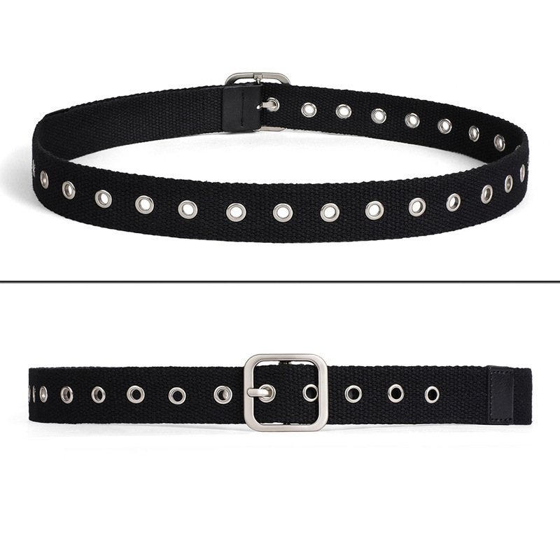 Drobinis diržas moterims studentėms, dekoratyviniai džinsai, universalios vyriškos kelnės, karinio mokymo vyriškas drobinis moteriškas naujas mados diržas