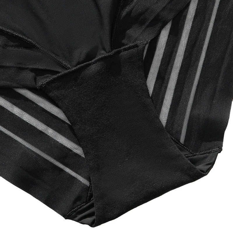 Prekogranično donje rublje visokog struka plus size bešavnih ledeno svilenih mrežastih šavova seksi hip ženske sportske gaćice veleprodaja