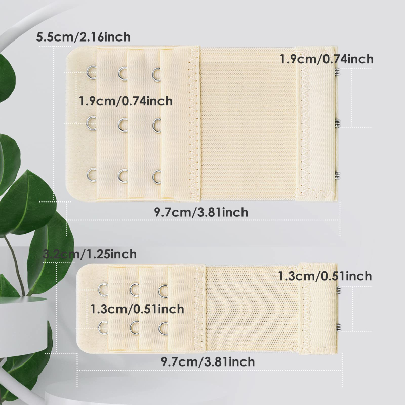 10 dalių liemenėlės sagčių, tarpvalstybinių derinių, elastinės juostelės, trys eilės, dvi sagtys, trys sagtys, apatinių sagčių prailginimas, liemenėlės aksesuarai