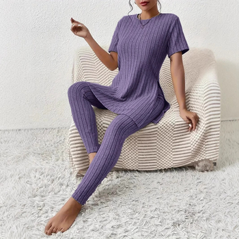 Pārrobežu jaunas Eiropas un Amerikas īsroku ikdienas bikses ar slīpēšanas bedres sloksni, ventilējamas sieviešu mājas apģērba uzvalks, pidžama virsdrēbēm