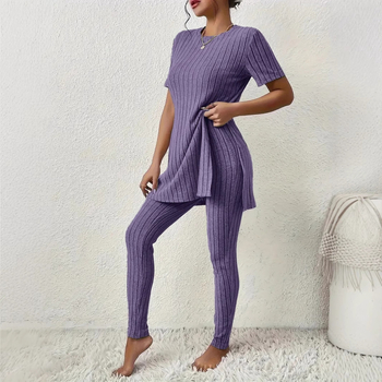 Pārrobežu jaunas Eiropas un Amerikas īsroku ikdienas bikses ar slīpēšanas bedres sloksni, ventilējamas sieviešu mājas apģērba uzvalks, pidžama virsdrēbēm