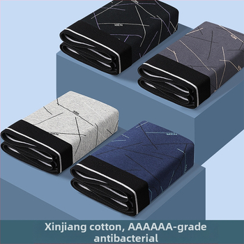 Αναπνέοντα ανδρικά εσώρουχα από βαμβάκι, απορροφητικά του ιδρώτα, σορτς με μέση και τέσσερις γωνίες, για αγόρια, Head, σορτς για νέους, Four Seasons