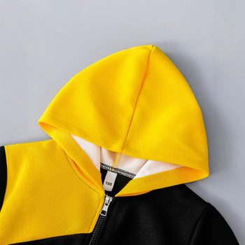 Σετ δύο τεμαχίων για νήπια, έτοιμο για αγοράκι, με κουκούλα και εξωτερικό φερμουάρ, για την άνοιξη και το φθινόπωρο, από το εργοστάσιο απευθείας στην προμήθεια και τη διασυνοριακή αγορά.