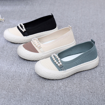 Letné nové staré pekingské látkové topánky 2025, dámske módne univerzálne topánky s hrubou podrážkou, priedušné, protišmykové, ležérne topánky pre mamičky