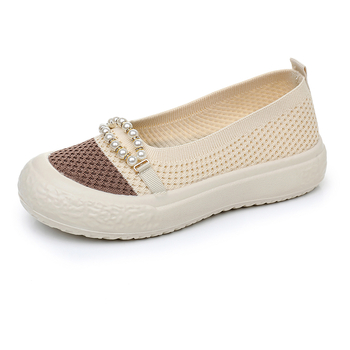 Letné nové staré pekingské látkové topánky 2025, dámske módne univerzálne topánky s hrubou podrážkou, priedušné, protišmykové, ležérne topánky pre mamičky