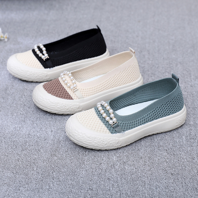 Letné nové staré pekingské látkové topánky 2025, dámske módne univerzálne topánky s hrubou podrážkou, priedušné, protišmykové, ležérne topánky pre mamičky