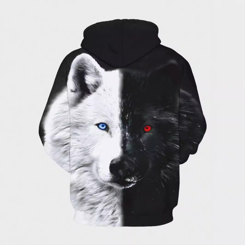 Naujas tarpvalstybinis tendencijų rinkinys „Temu Xiyin“ 3D skaitmeninio spausdinimo laisvalaikio vyriškas džemperis su gobtuvu