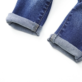 Νέα παιδικά ρούχα για την άνοιξη και το φθινόπωρο, πλυμένα τζιν, μοντέρνα παιδικά τζιν, ανδρικά τζιν μέσης ηλικίας, ελαστικά παντελόνια σε στενή γραμμή