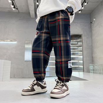 Dječje hlače za jesen i zimu, dječake, Prellis hlače, moderne hlače u korejskom stilu za vanjsku odjeću, sportske hlače s flis podstavom, jednodijelne baršunaste ležerne hlače