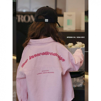 Djevojački kaput Proljeće i jesen 2025. Novi stil dječjeg traper topića, rano proljeće, proljetna odjeća za djevojčice, korejska majica