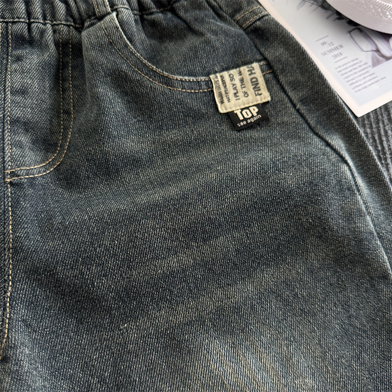 Jesenske traperice za dječake 2024., nove bebe, lijepe modne hlače, elegantne korejske ležerne hlače za dječake