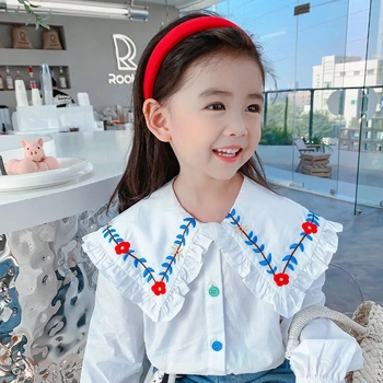 Djevojačka proljetna nova dječja odjeća Dječja košulja u korejskom stilu s cvjetnim uzorkom Za malu i srednju djecu Dječji topić Dugih rukava za bebe