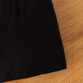 Καλοκαιρινό σορτς με στρογγυλή λαιμόκοψη για μωρά INS για αγόρια, κοντομάνικο τοπ με στρογγυλή λαιμόκοψη και γράμμα Crown Letter