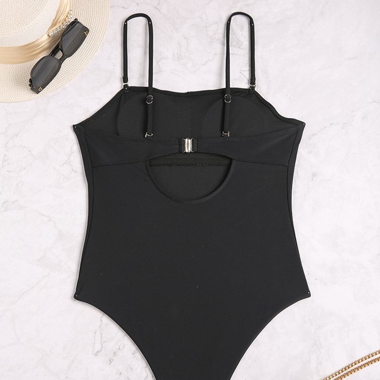 „Crossborder Explosions“ grynos spalvos diržas, dekoratyvinis vientisas maudymosi kostiumėlis, aptemptas, seksualus, vientisas maudymosi kostiumėlis moterims