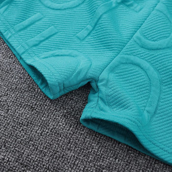 Διασυνοριακό INS Γυμνάσιο Καλοκαίρι Μονόχρωμο Πέτο Κουμπί Τρισδιάστατο Γράμμα Κοντό μανίκι Σορτς Μοντέρνο Κοστούμι