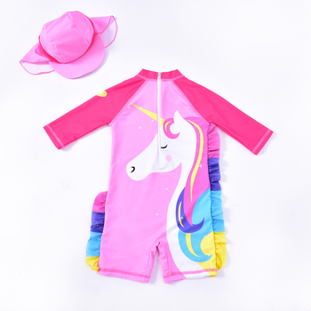 1-8-aastastele lastele mõeldud armas roosa ühes tükis ujumistrikoo, laste ujumistrikoo, ükssarviku ja väikestele tüdrukutele mõeldud ujumisriided