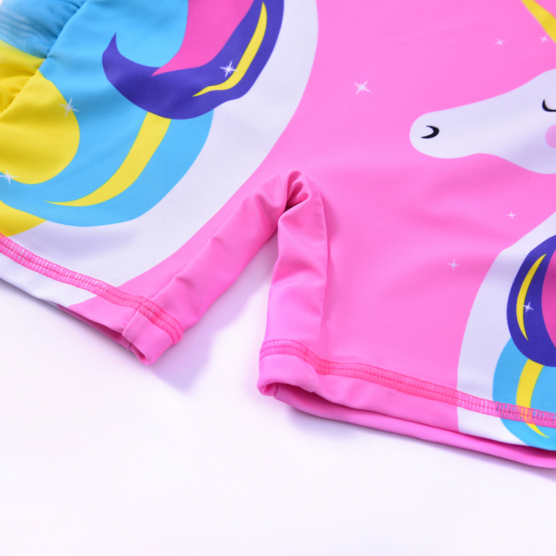 1-8-aastastele lastele mõeldud armas roosa ühes tükis ujumistrikoo, laste ujumistrikoo, ükssarviku ja väikestele tüdrukutele mõeldud ujumisriided