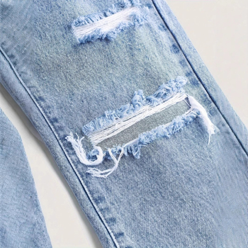 Αποκλειστικά για το Amazon Wish Independent Station για εφήβους και κορίτσια 2025 Νέο, χαλαρό παντελόνι με σκισίματα και φαρδιά μπατζάκια